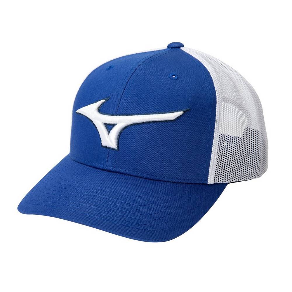 Mizuno Men's Diamond Trucker Baseball Hat Royal/White (370273-NJF)